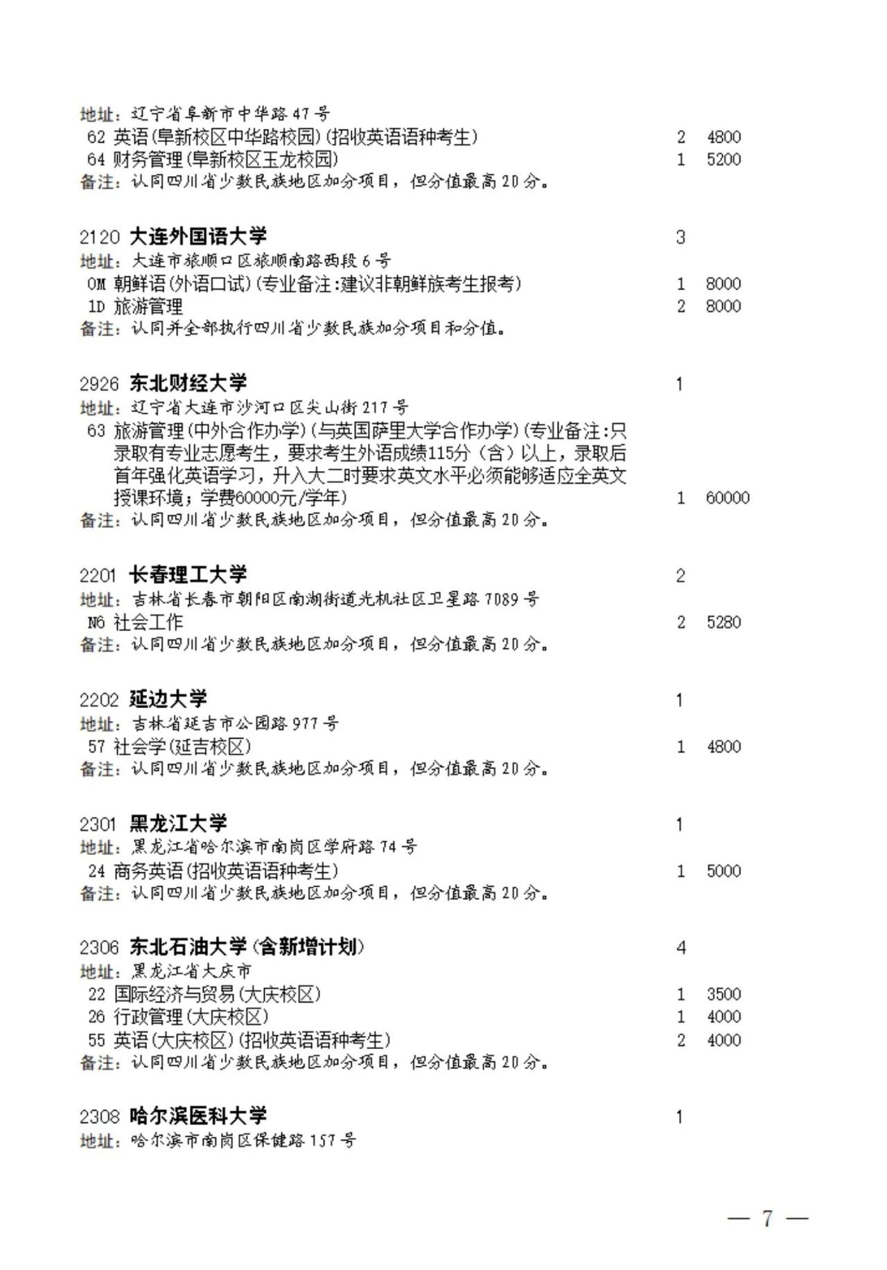 2023年四川本科第一批征集志愿的通知