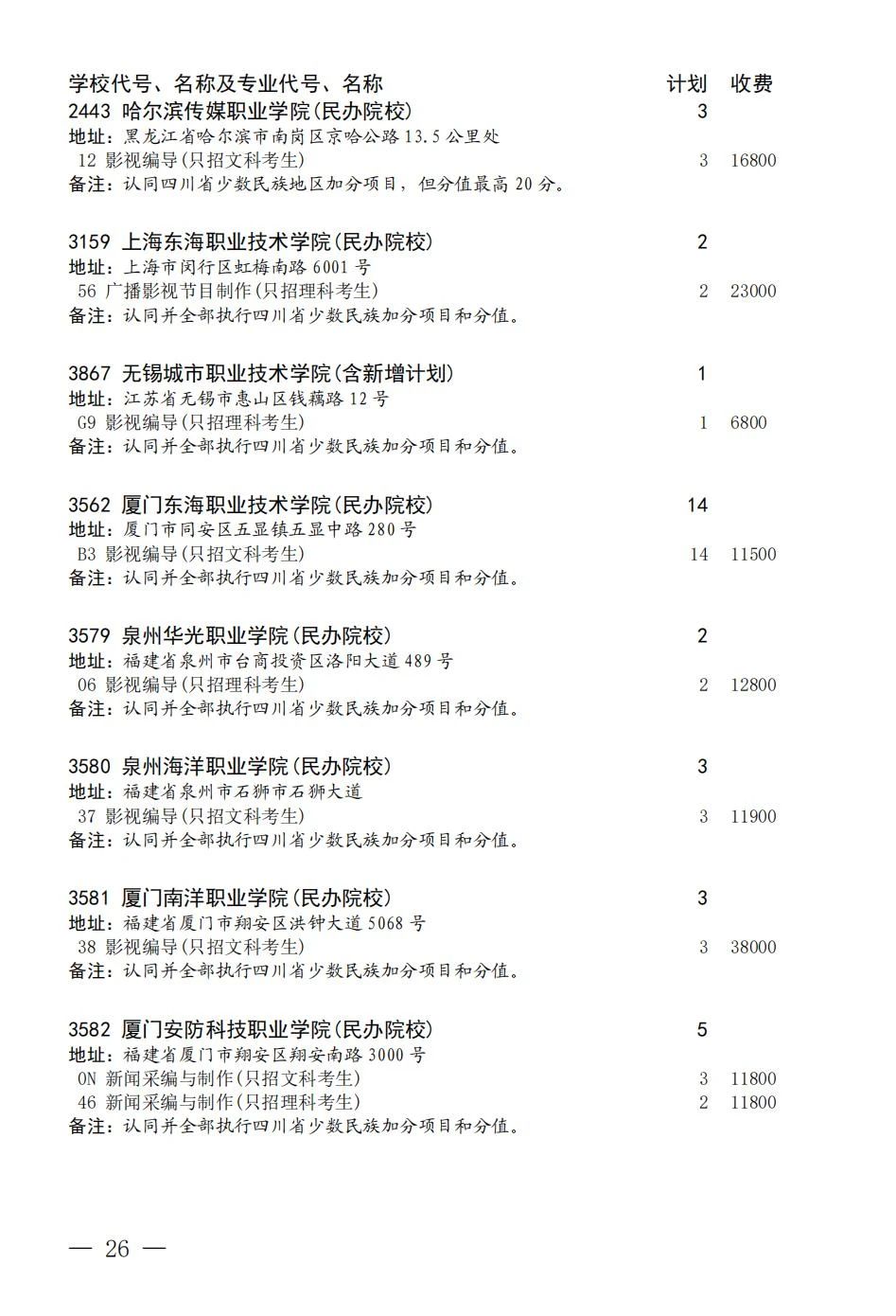 四川省2023年普通高校招生艺术体育类专科批征集志愿8月7日 18:00-8月8日09:00进行