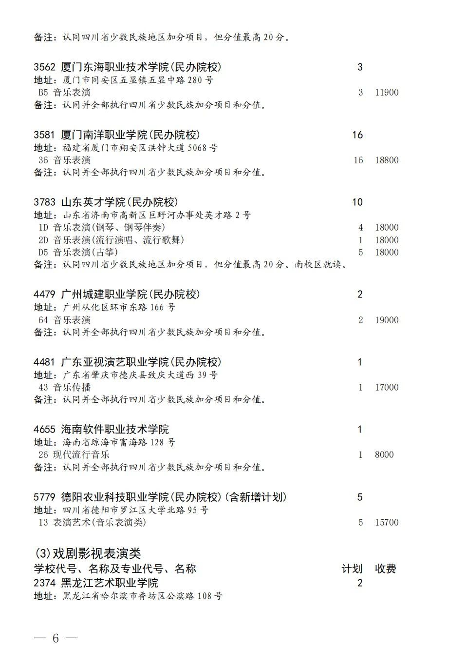 四川省2023年普通高校招生艺术体育类专科批第三次征集志愿8月9日21:30-8月10 日16:00进行