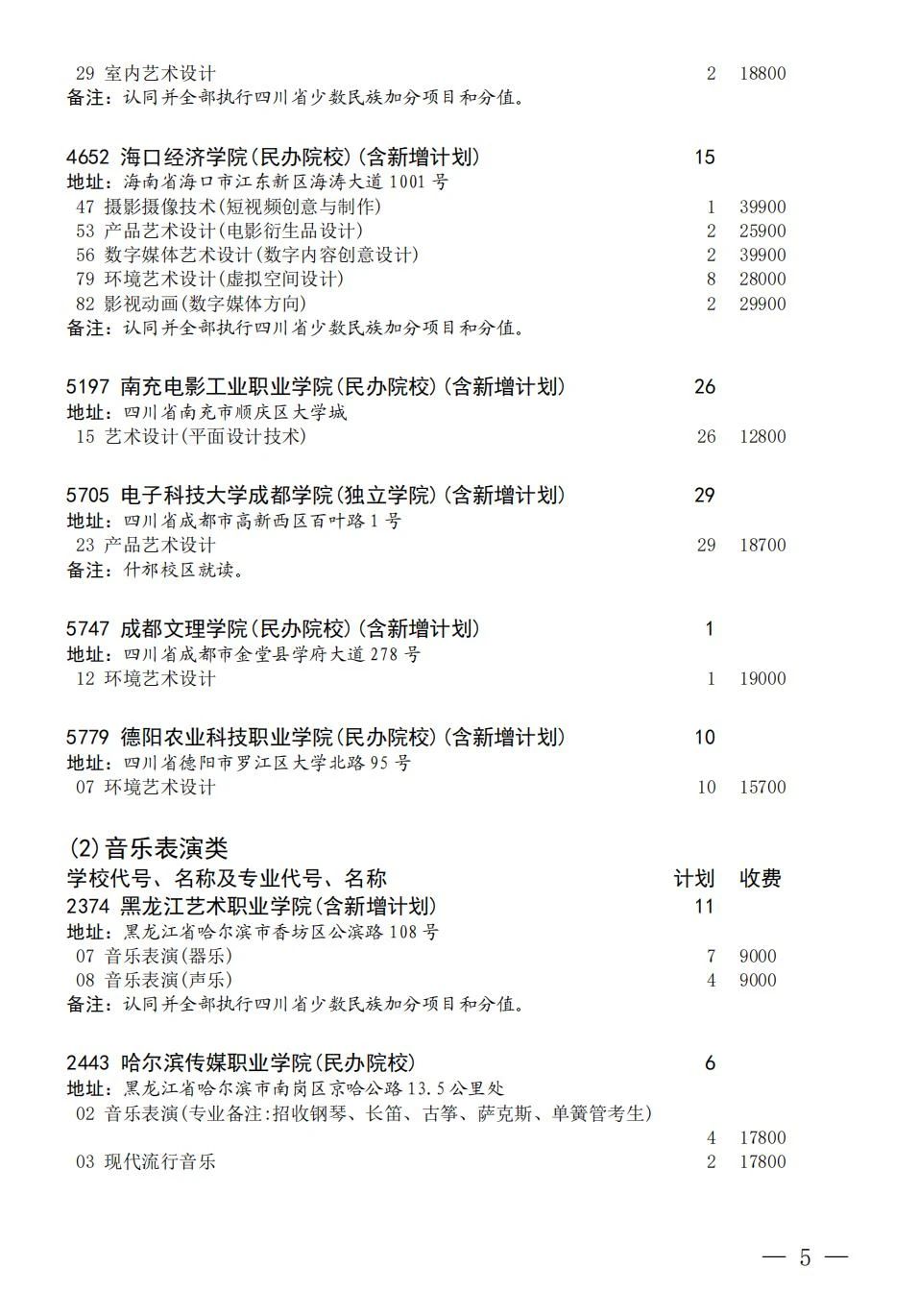 四川省2023年普通高校招生艺术体育类专科批第三次征集志愿8月9日21:30-8月10 日16:00进行