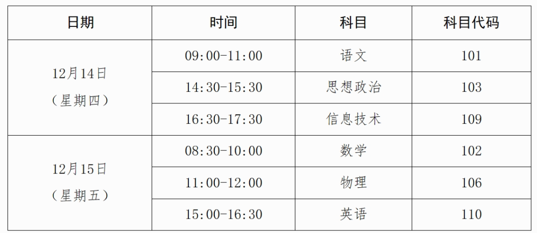 学考丨2023年下半年广西普通高中学业水平合格性考试公告