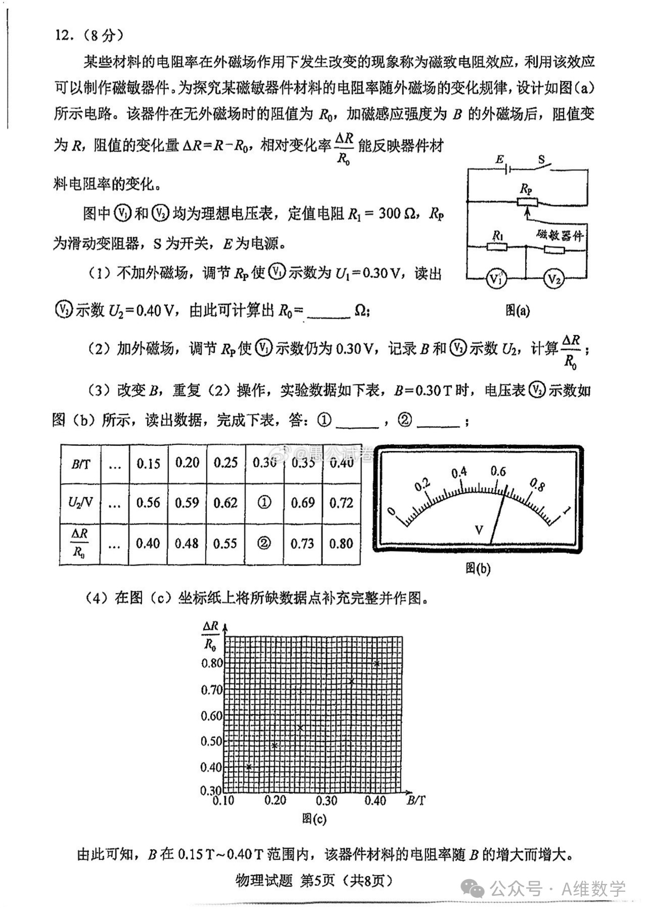 2024届吉林省适应性考试物理试卷