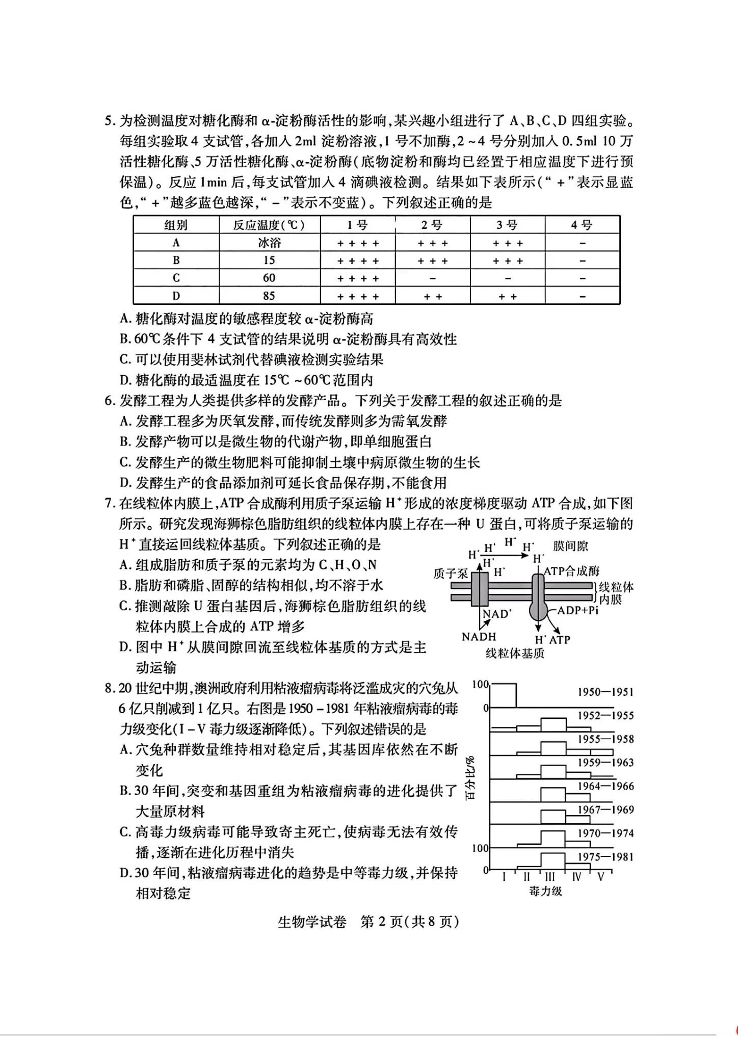 2024湖北七市州高三3月联考试卷及答案汇总（日语、化学、生物、政治、地理）