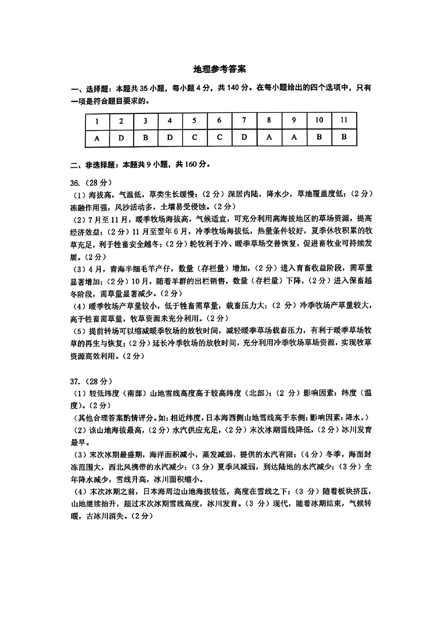 2024河南郑州二模试卷及答案汇总（语文、数学、英语、文综/理综）