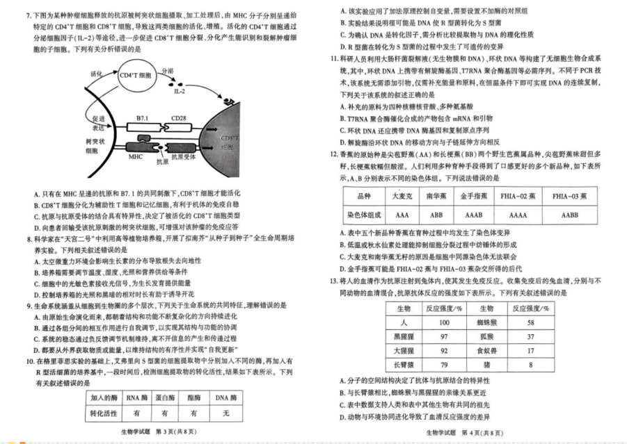 2024年合肥二模各科试题及答案汇总（真题）