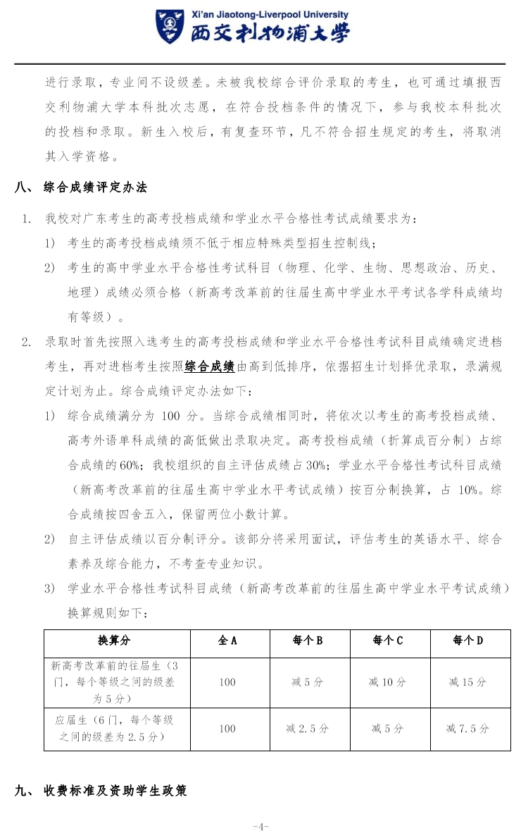 西交利物浦大学2024年在广东省综合评价招生简章公布！