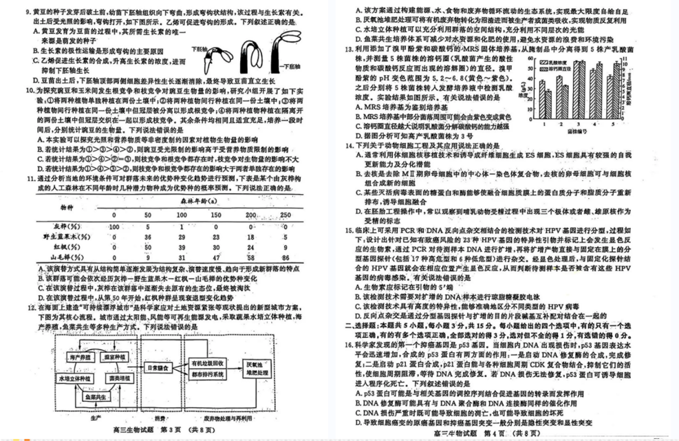 2024年济南高三三模高考针对性训练各科试卷及答案汇总（附真题解析）