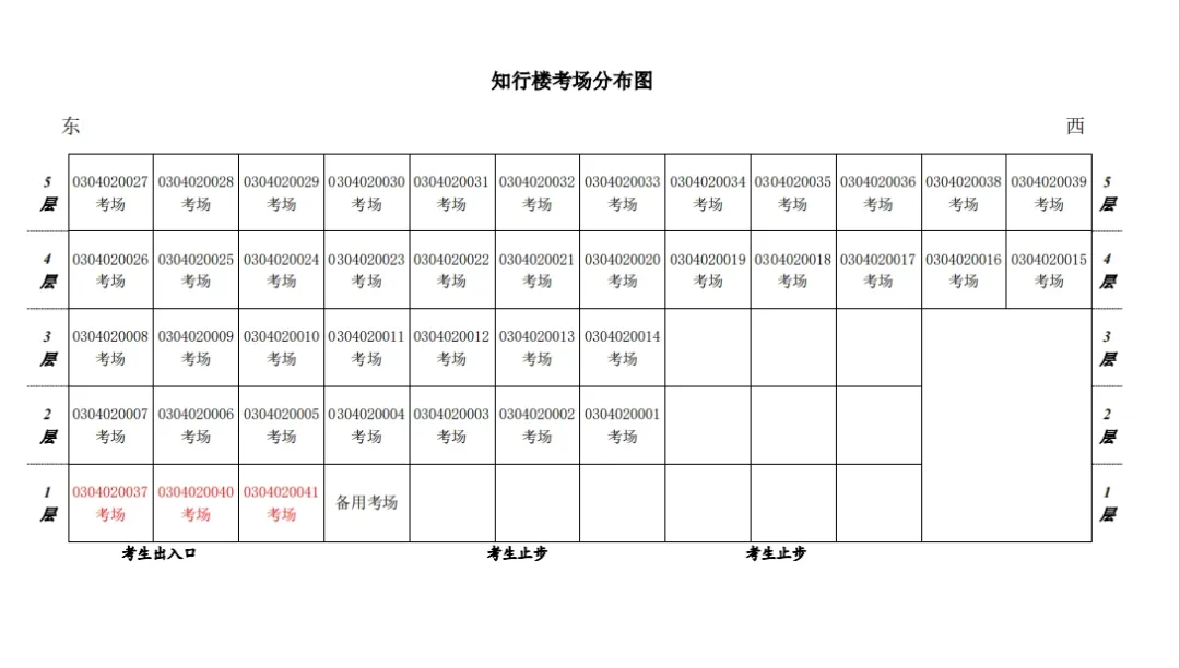 山东省淄博市2024年夏季高考考点考场分布图