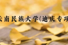 云南民族大学(迪庆专项)近三年在云南录取分数线(含2021-2023最低分)