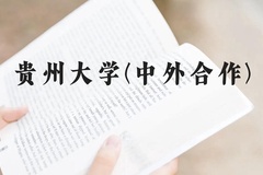 贵州大学(中外合作)近三年在广西录取分数线(含2021-2023最低分)