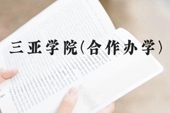 三亚学院(合作办学)近三年在云南录取分数线(含2021-2023最低分)