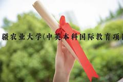 新疆农业大学(中英本科国际教育项目)近三年在云南录取分数线(含2021-2023最低分)