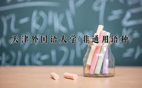 2024年天津外国语大学(非通用语种)在四川计划招生人数（附学费及专业录取分)