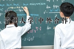 2024年贵州大学(中外合作)在重庆计划招生人数（附学费及专业录取分)