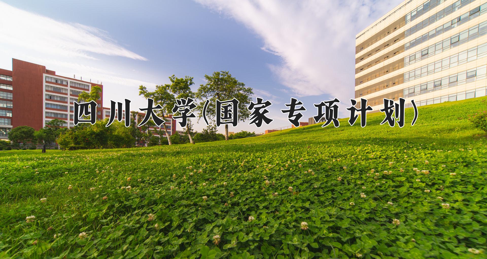 四川大学(国家专项计划)