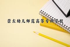 2024崇左幼儿师范高等专科学校录取分数线：贵州最低312分