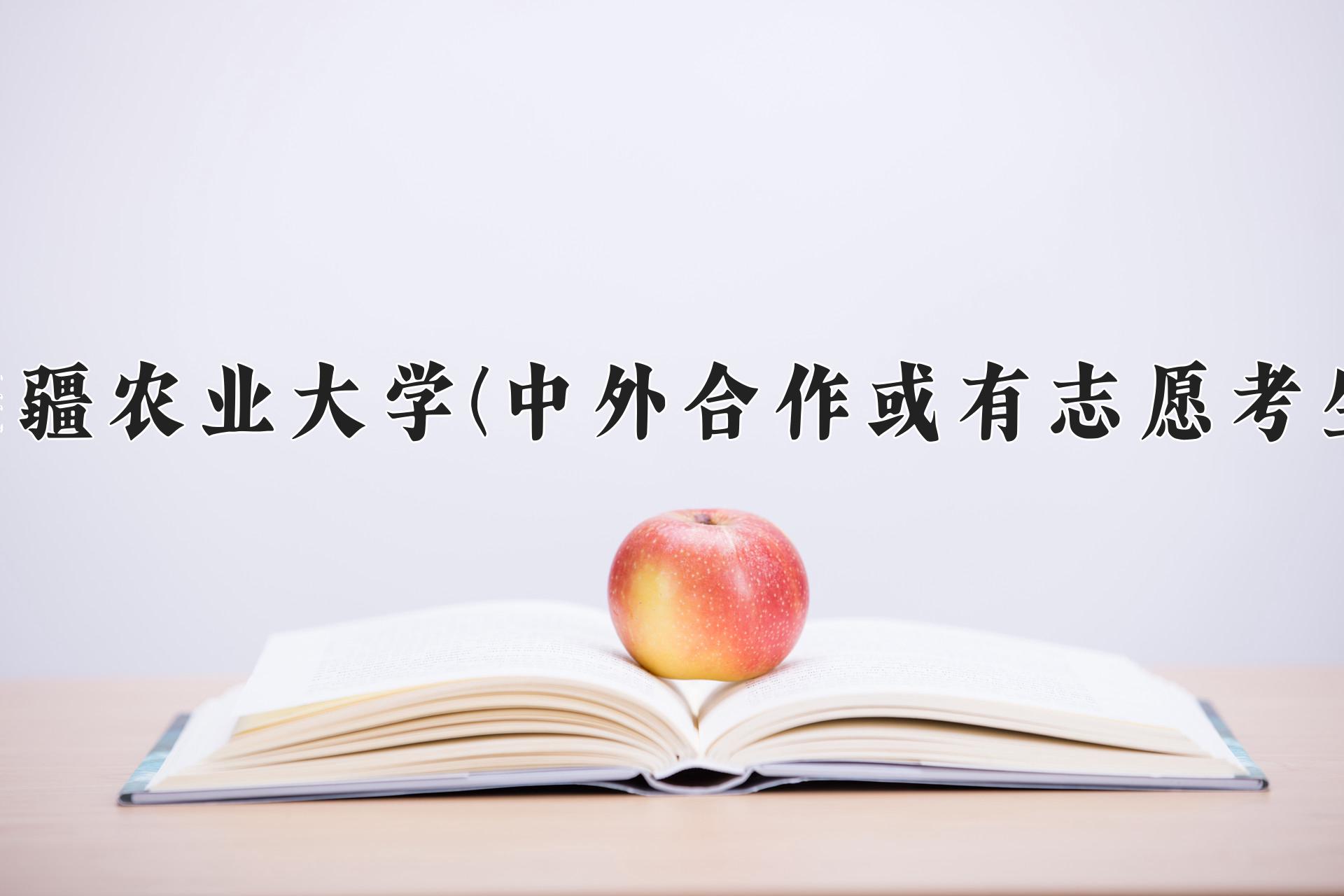 新疆农业大学(中外合作或有志愿考生)