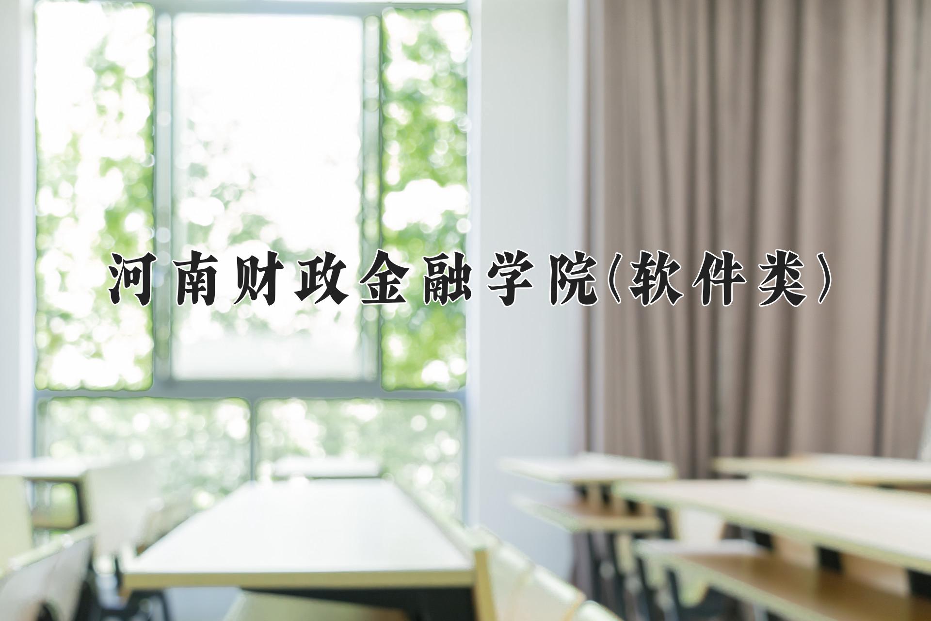 河南财政金融学院(软件类)