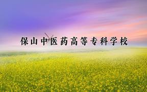 保山中医药高等专科学校近三年在四川录取分数线(含2021-2023最低分)