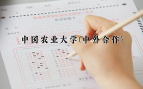 2024中国农业大学(中外合作)录取分数线及位次一览：四川考生2025填报参考