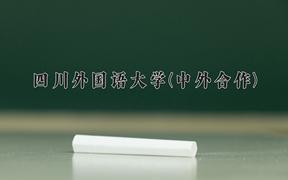 2024四川外国语大学(中外合作)录取分数线及位次一览：四川考生2025填报参考