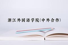 浙江外国语学院(中外合作)近三年在云南录取分数线(含2021-2023最低分)