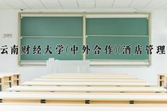 云南财经大学(中外合作)(酒店管理)近三年在云南录取分数线(含2021-2023最低分)