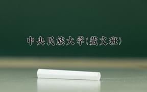 2024年中央民族大学(藏文班)在青海计划招生人数（附学费及专业录取分)