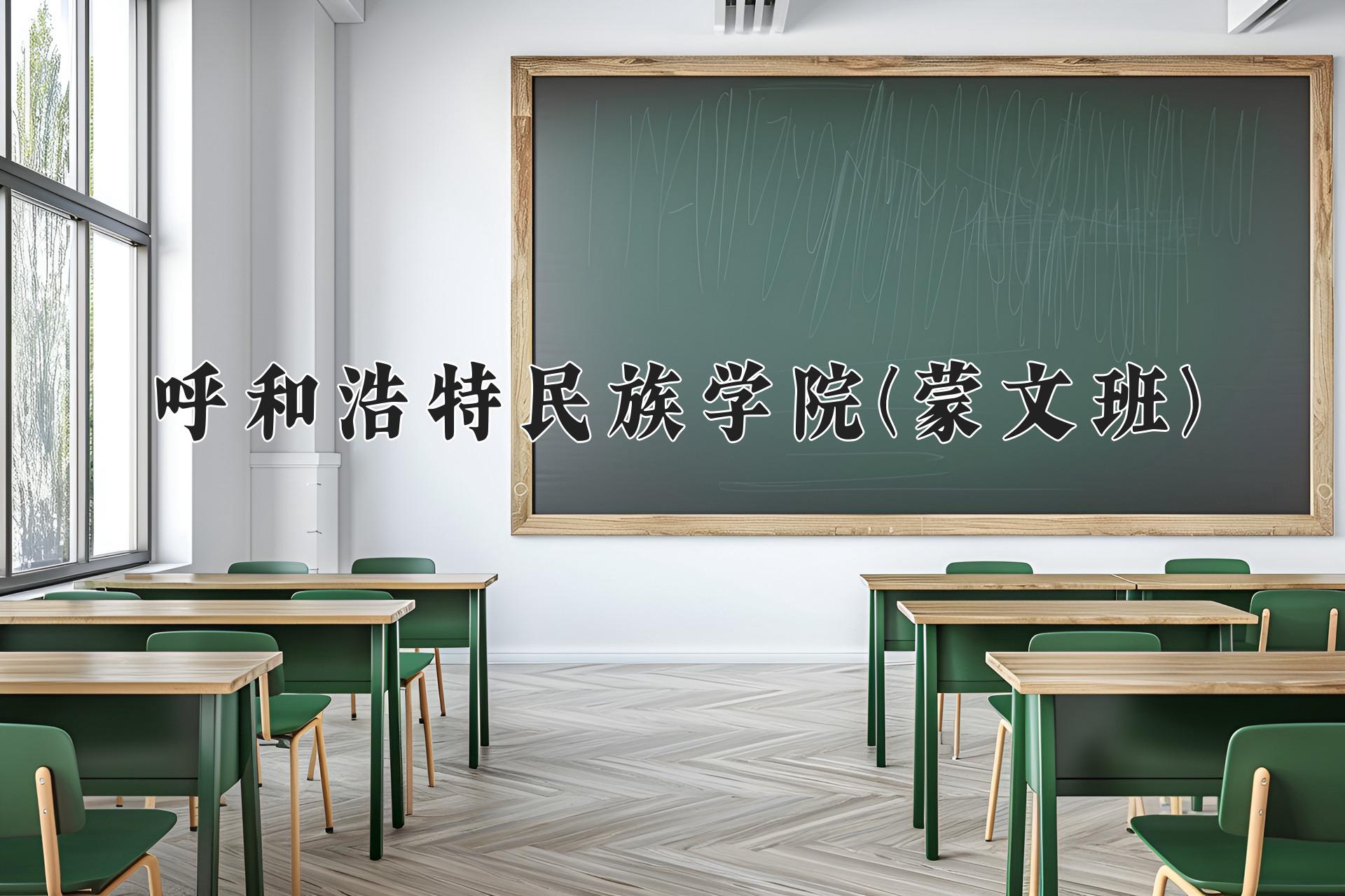 呼和浩特民族学院(蒙文班)