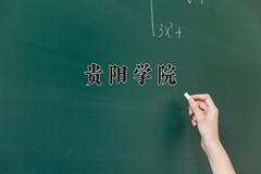 2024贵阳学院录取分数线：山东最低463分