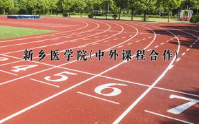 2024新乡医学院(中外课程合作)录取分数线及位次一览：河南考生2025填报参考