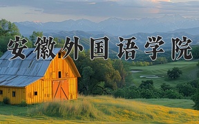 2024安徽外国语学院录取分数线及位次一览：河南考生2025填报参考
