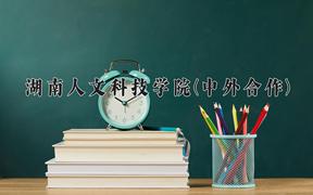 2024湖南人文科技学院(中外合作)录取分数线，四川最低484分