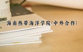 2024海南热带海洋学院(中外合作)录取分数线，四川最低476分