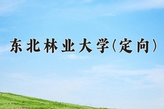 2024东北林业大学(定向)录取分数线，四川最低563分
