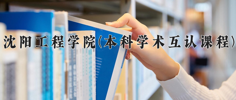 沈阳工程学院(本科学术互认课程)