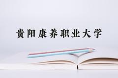 2024贵阳康养职业大学录取分数线，云南最低484分