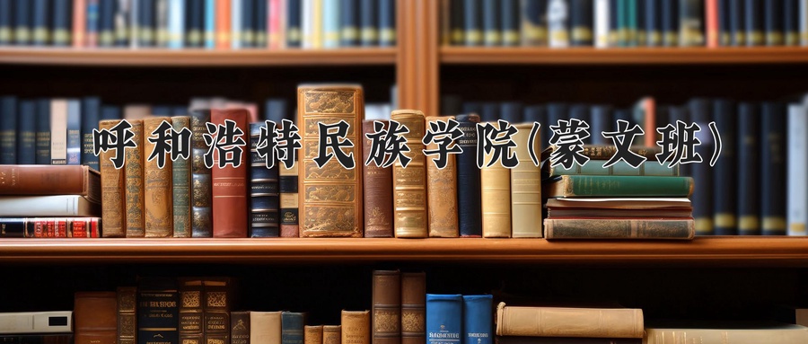 呼和浩特民族学院(蒙文班)