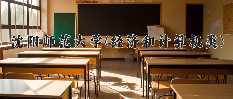 沈阳师范大学(经济和计算机类)