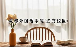 2024成都外国语学院(宜宾校区)录取分数线：四川最低314分