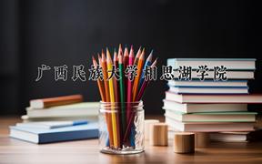 2024广西民族大学相思湖学院录取分数线：四川最低477分