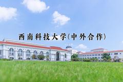 西南科技大学(中外合作)近三年录取分数线及位次：四川2022-2024最低分