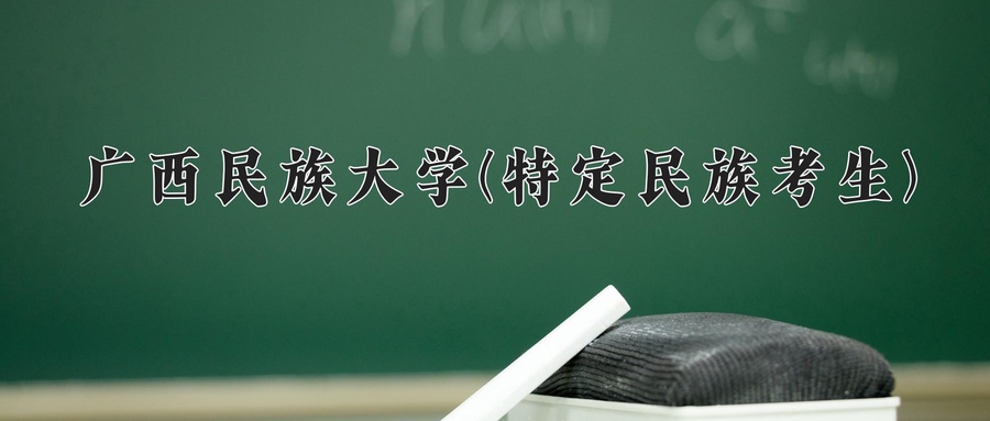广西民族大学(特定民族考生)