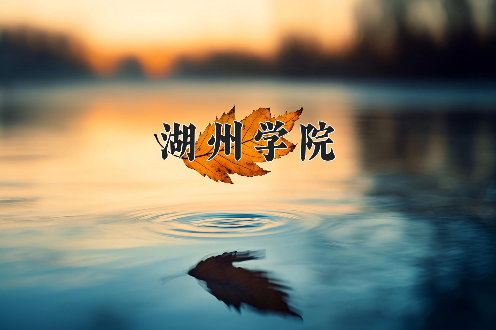 湖州学院近三年录取分数线及位次:四川2022-2024最低分