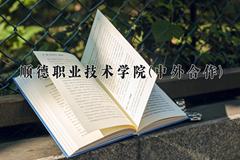 顺德职业技术学院(中外合作)近三年录取分数线及位次：四川2022-2024最低分