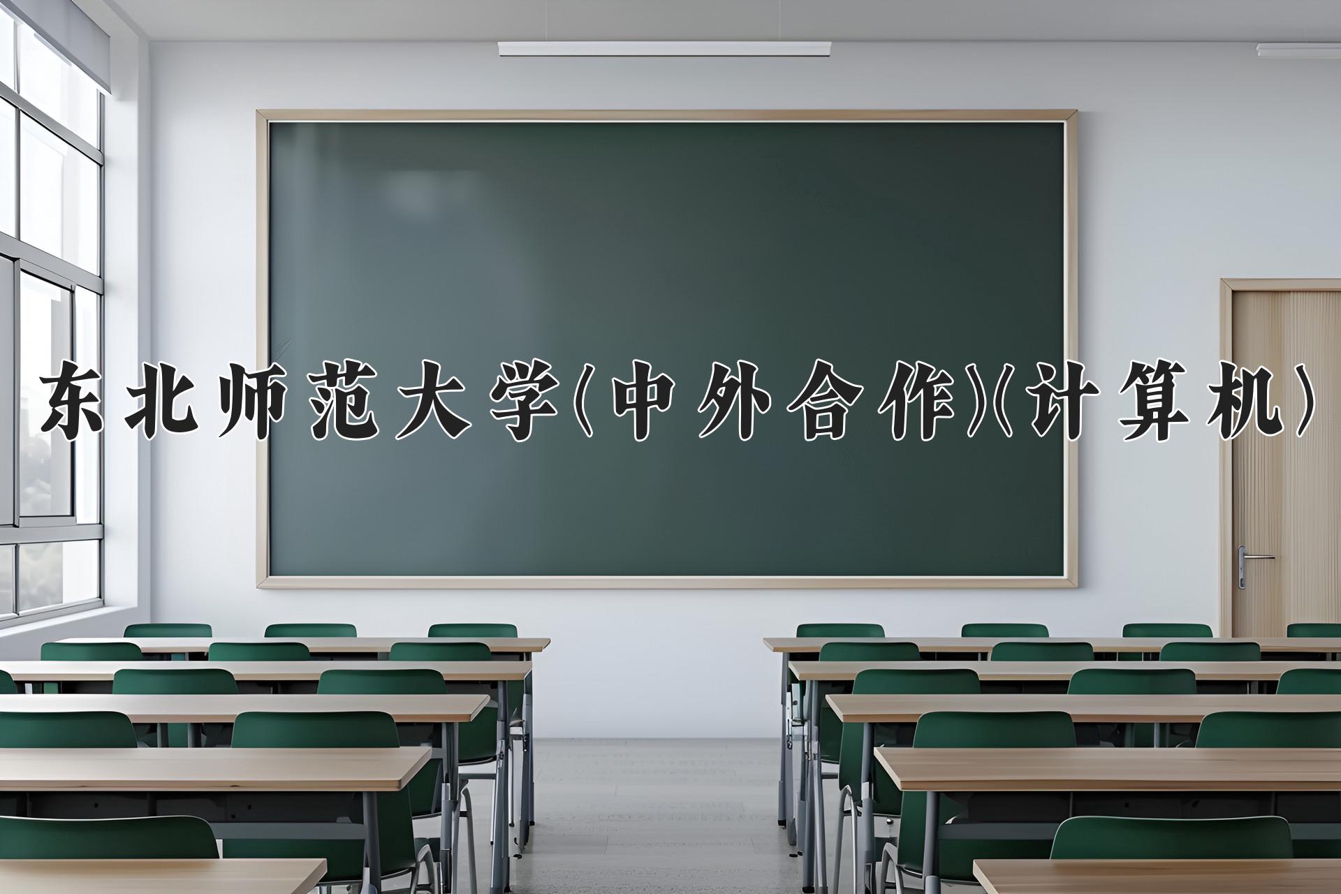 东北师范大学(中外合作)(计算机)近三年录取分数线及位次：四川2022-2024最低分