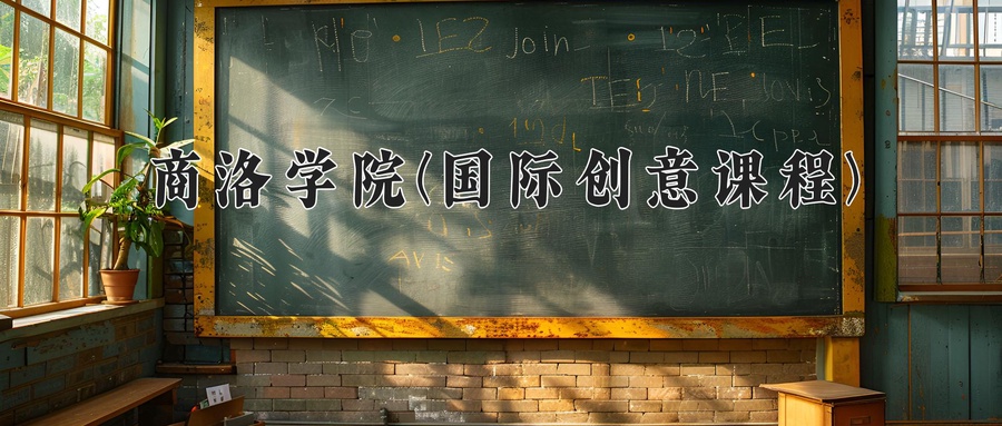 商洛学院(国际创意课程)近三年录取分数线及位次：陕西2022-2024最低分