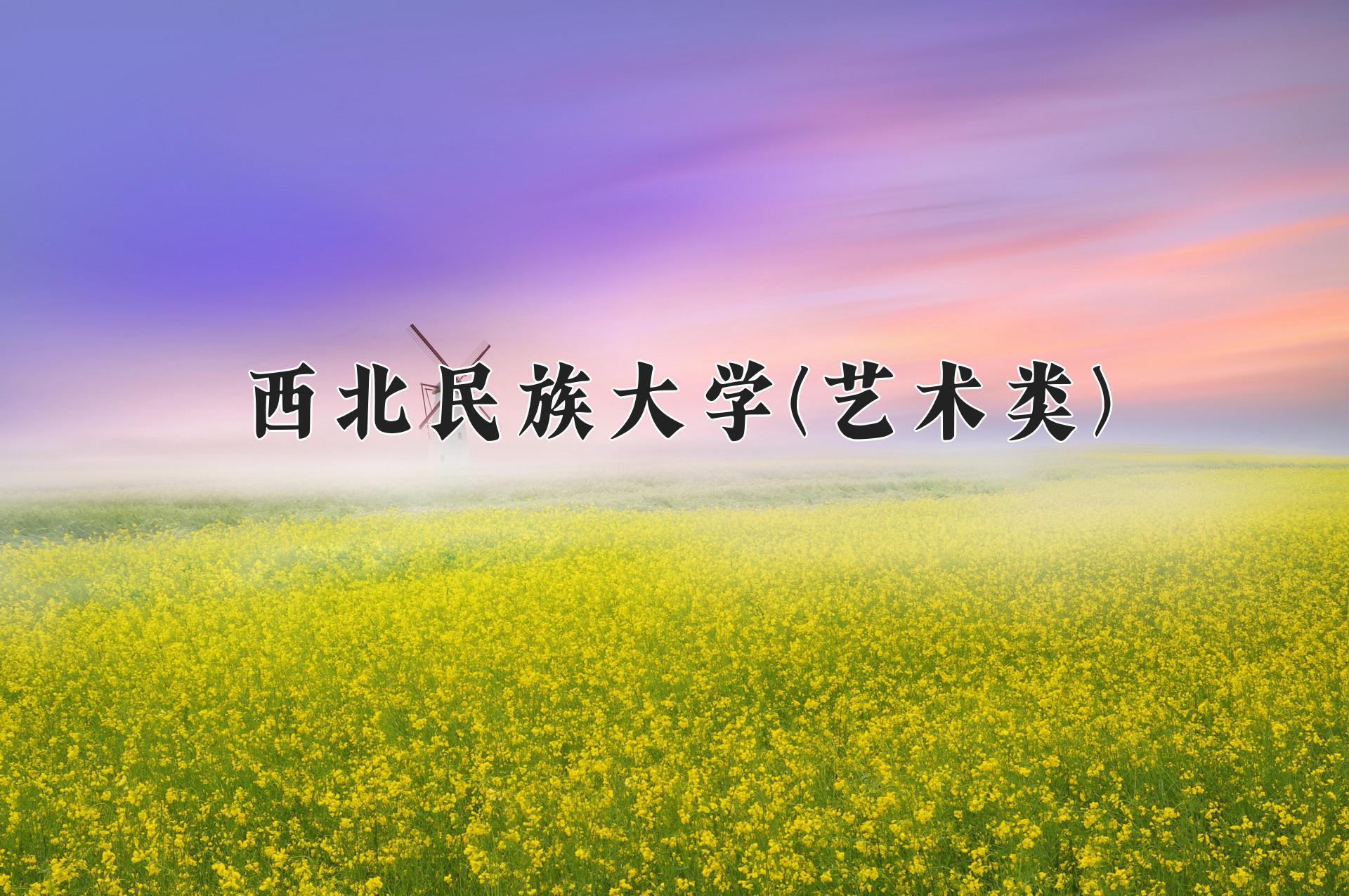 西北民族大学(艺术类)近三年录取分数线及位次：陕西2022-2024最低分