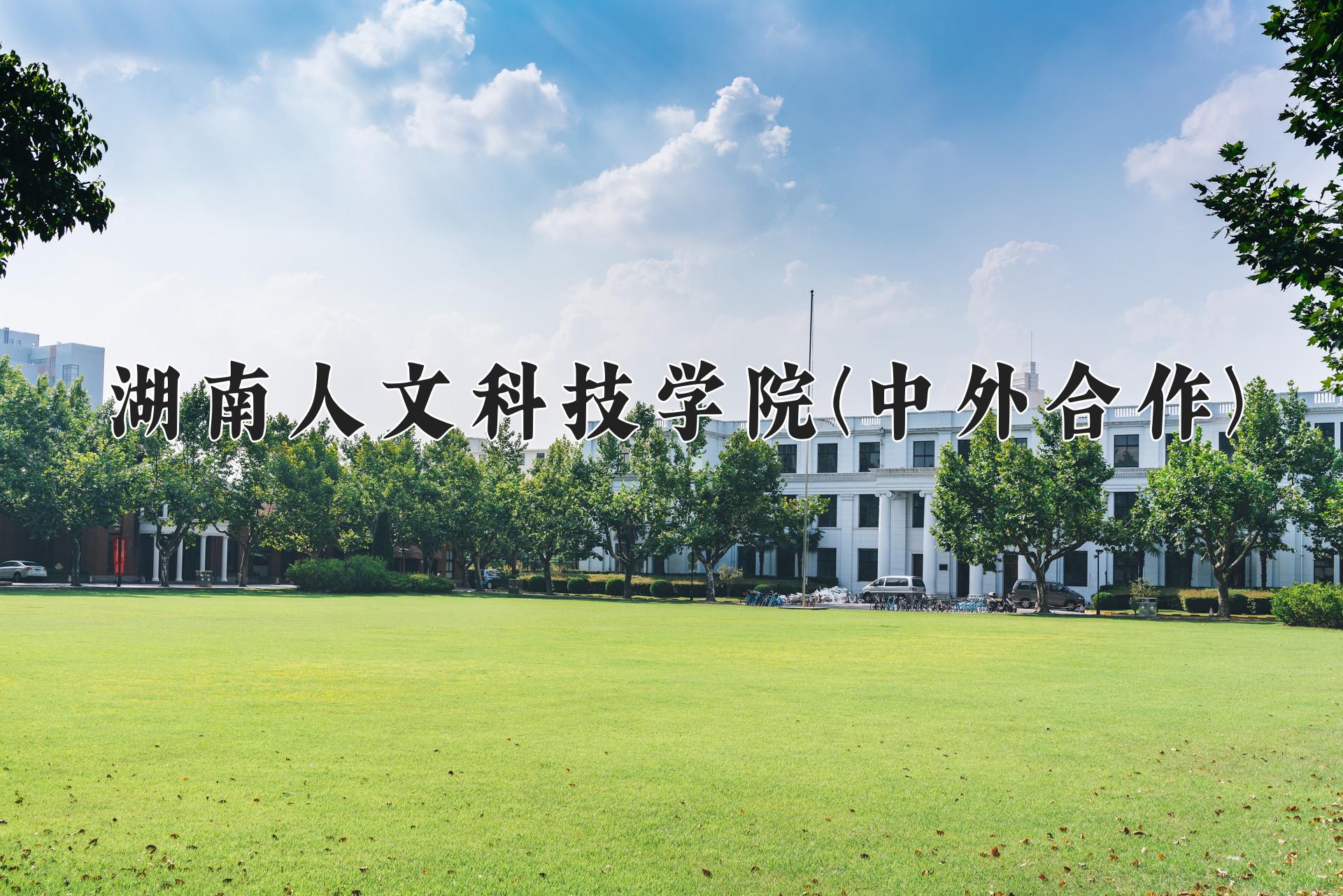 湖南人文科技学院(中外合作)近三年录取分数线及位次:陕西2022-2024最低分