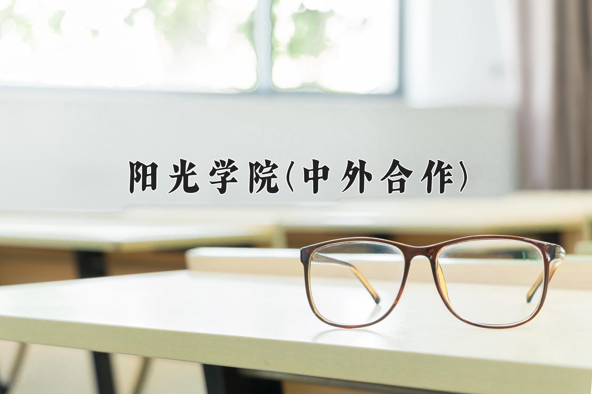 阳光学院(中外合作)近三年录取分数线及位次：陕西2022-2024最低分